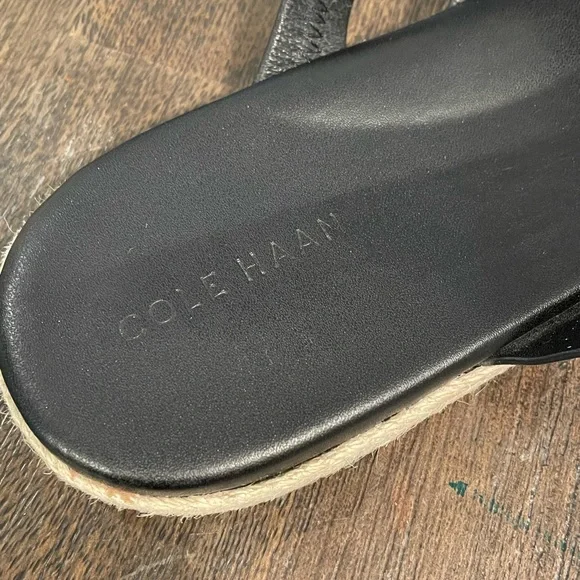 Cole Haan leather Florens Espadrille Slide Sandal - Picture 5 of 6